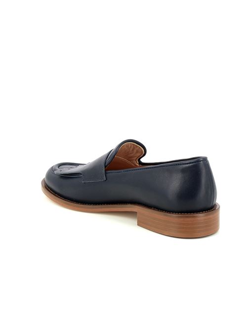 mocassino da donna in pelle blu LUCA GROSSI | H485MY